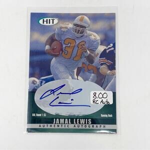 HIT Jamal Lewis Rookie Autograph 2000 Baltimore Ravens A31